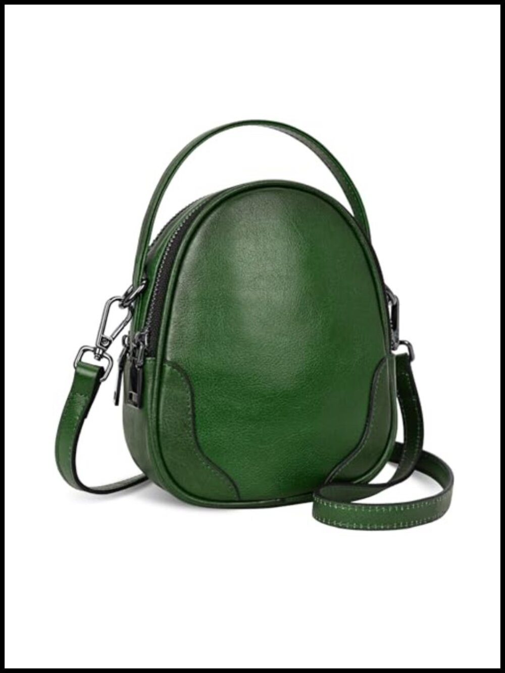 Small Leather Crossbody Bag RFID Blocking Shoulder Purse
